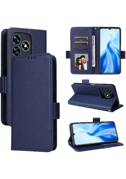 Oukitel C51 Manyetik Cüzdan Kart Yuvaları Tutucu Pu Deri Için Flip Case (Yurt Dışından)