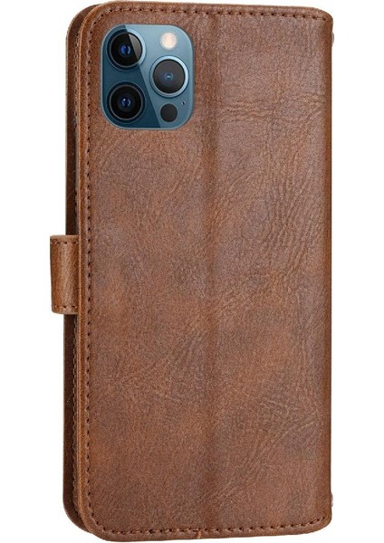 Iphone 12 Için Flip Case Pro Max Pu Deri Kickstand Anti Scratch Kart (Yurt Dışından)