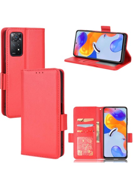 Xiaomi Redmi Için Not 12 Pro 4g Manyetik Kart Yuvaları Tutucu Cüzdan Pu (Yurt Dışından)