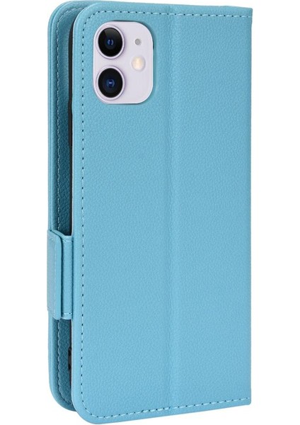 Iphone 12 Için Kılıf Yan Toka Cüzdan Kart Yuvaları Tutucu Manyetik Pu Deri (Yurt Dışından)