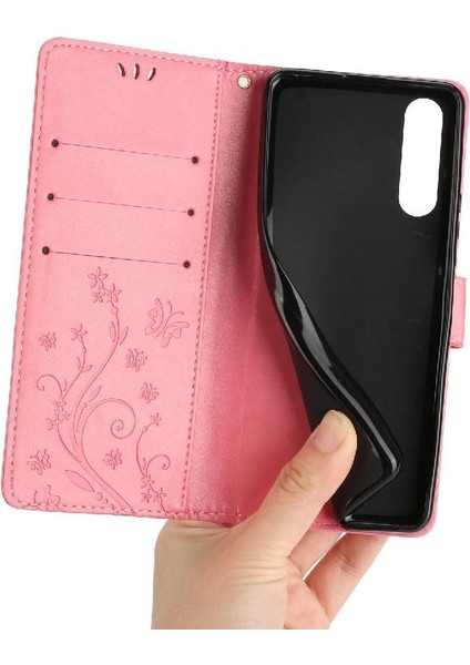 Sony Xperia 10 Iv Için Filp Durumda Manyetik Kapatma Bilek Kayışı Kickstand Pu (Yurt Dışından) modelleri