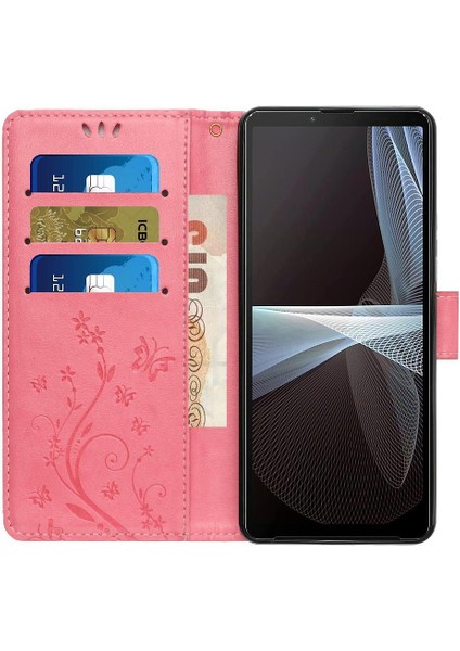 Sony Xperia 10 Iv Için Filp Durumda Manyetik Kapatma Bilek Kayışı Kickstand Pu (Yurt Dışından) fırsatları