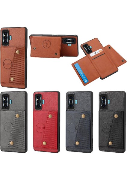 Cüzdan Kılıf Için Xiaomi Poco F4 Gt Darbeye Koruyucu Kart Tutucu Buit (Yurt Dışından)