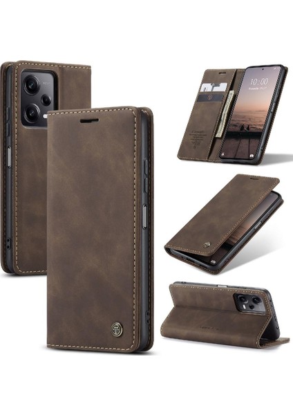 Xiaomi Poco X5 Pro 5g Flip Için Flip Case Folio Kitap Manyetik Kapatma Pu (Yurt Dışından)