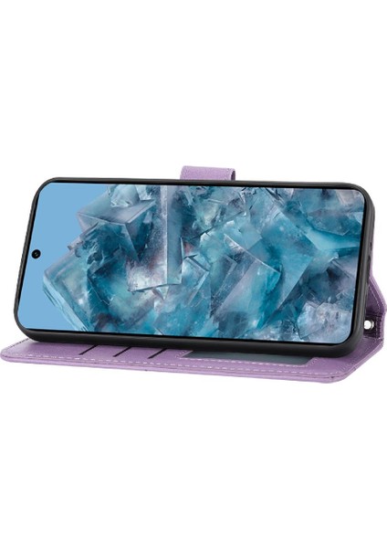 Google Piksel 9 Pro Kart Tutucu Pu Deri Manyetik Kapatma Için Flip Case (Yurt Dışından)