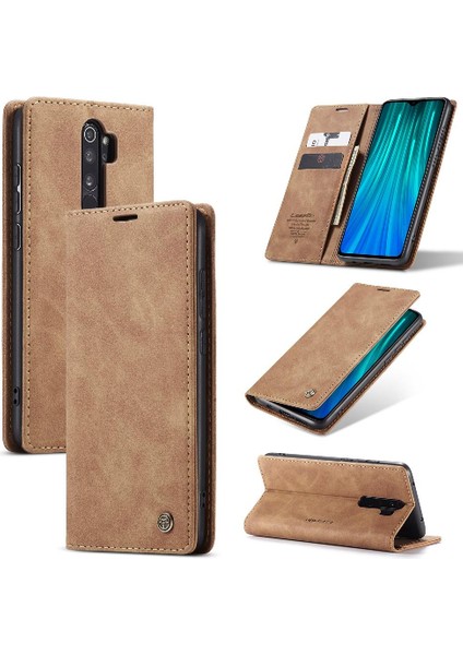 SZY Mall Xiaomi Redmi Not 8 Pro Için Flip Case Kart Yuvası Kickstand Manyetik Pu (Yurt Dışından)