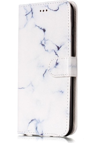 Iphone 7/8 Için Flip Case Tam Koruma Manyetik Mermer Desen Pu Cüzdan (Yurt Dışından)