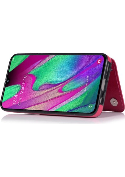 Kart Sahibi ile Samsung Galaxy A40 Pu Deri Kart Yuvaları Için Cüzdan Kılıf (Yurt Dışından) fırsatları