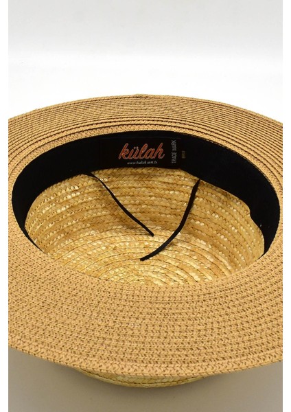 Paloma Hasır Güneş Şapkası Unisex Multicolor Bantlı Gondol Boater Şapka fırsatları