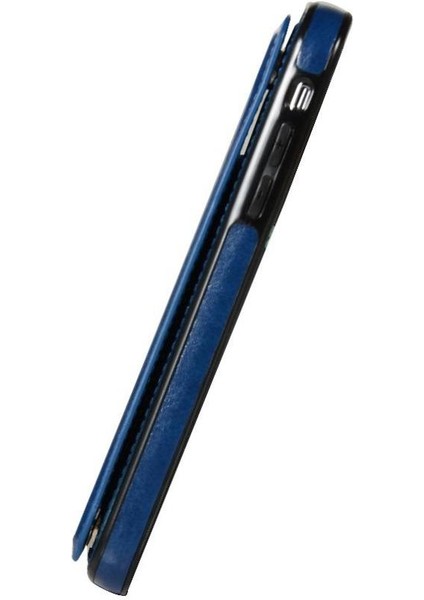 Kart Tutucu Kickstand Çift Manyetik ile IPhone Xs Max Için Cüzdan Kılıf (Yurt Dışından)