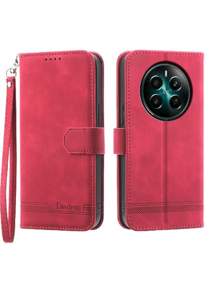 Realme 12 Artı Manyetik Kapatma Kart Yuvaları Için Flip Case Bileklik Nakit (Yurt Dışından) fiyatları