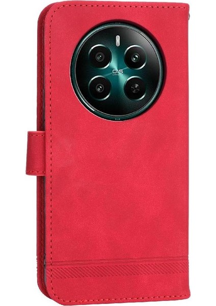 Realme 12 Artı Manyetik Kapatma Kart Yuvaları Için Flip Case Bileklik Nakit (Yurt Dışından) fırsatları