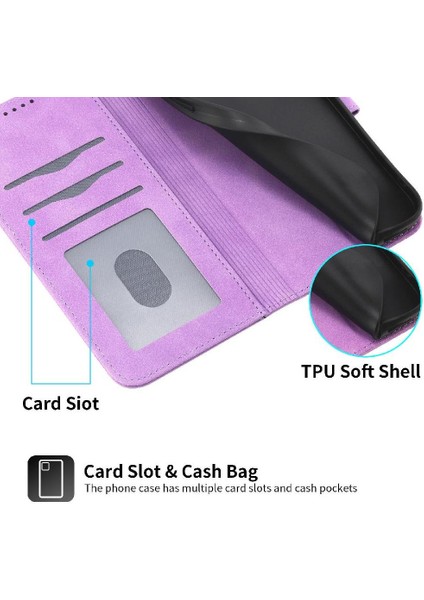 IPhone 14 Için Flip Case Pro Max Manyetik Kapatma Kart Yuvaları Bileklik (Yurt Dışından) fırsatları