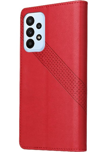 Samsung Galaxy A23 4 Köşe Koruma Premium Deri Için Flip Case (Yurt Dışından) fırsatları
