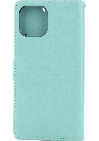 IPhone 14 Için Filp Durumda Pro Kart Tutucu Kickstand Bilek Kayışı Manyetik Pu (Yurt Dışından)