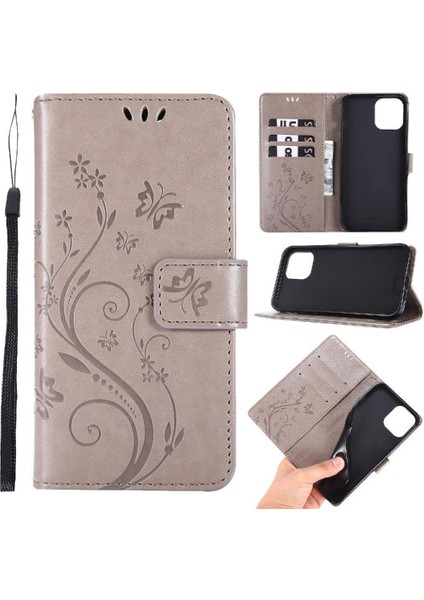 IPhone 13 Için Filp Durumda Mini Pu Deri Kickstand Bilek Kayışı Manyetik (Yurt Dışından)