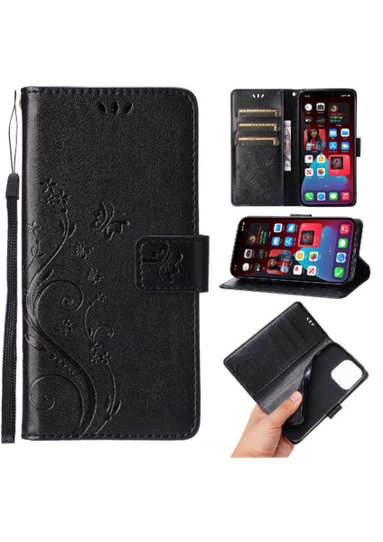 IPhone 16 Için Filp Durumda Pro Max Pu Deri Kickstand Kart Tutucu Manyetik (Yurt Dışından)
