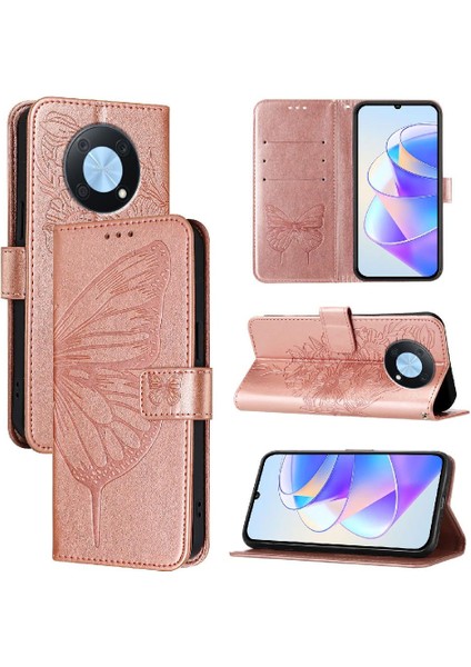 Huawei Zevk Için Kılıf 50 Pro 4g Kapak Çevirin Manyetik Premium Deri (Yurt Dışından)