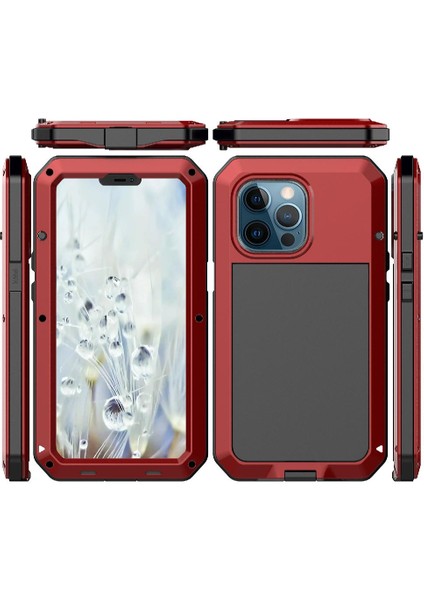 Iphone 13 Için Kılıf Pro Toz Geçirmez Alüminyum Alaşım Metal Kasa Ağır 360 (Yurt Dışından)