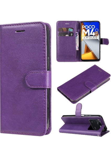 Xiaomi Poco M4 Pro 4g Için Flip Case Yüksek Kalite Deri Iş Cüzdan (Yurt Dışından)