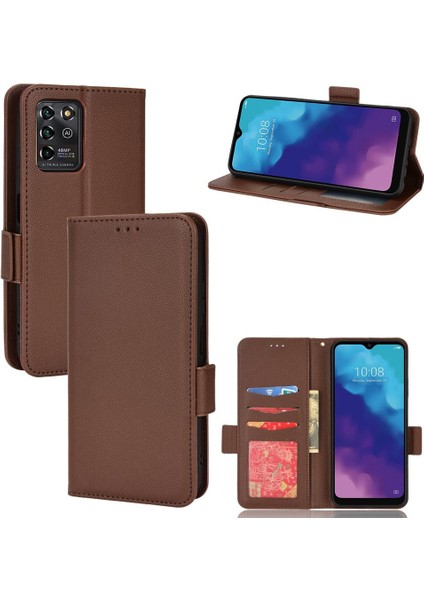 Zte Blade V30 Vita Kart Yuvaları Tutucu Manyetik Pu Deri Cüzdan (Yurt Dışından)