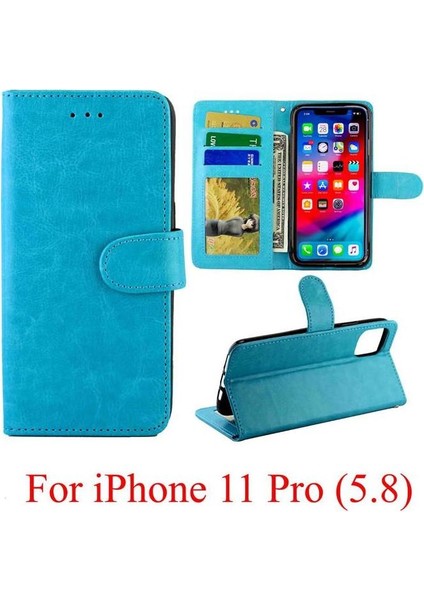 IPhone 11 Için Flip Case Pro Manyetik Kapatma Kickstand Pu Deri Kart (Yurt Dışından)