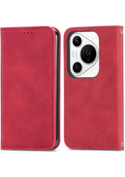 Huawei Pura 70 Pro Için Flip Case Kapak Darbeye Cüzdan Deri (Yurt Dışından)