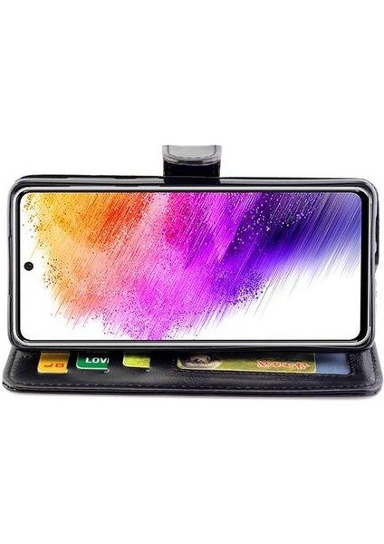 Samsung Galaxy A73 5g Kart Tutucu Pu Deri Kickstand Için Flip Case (Yurt Dışından) modelleri
