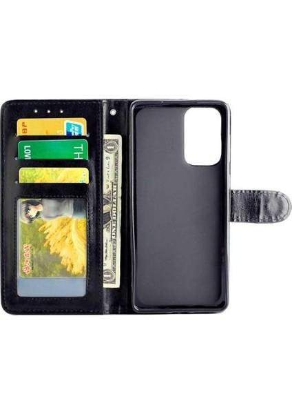 Samsung Galaxy A73 5g Kart Tutucu Pu Deri Kickstand Için Flip Case (Yurt Dışından) fırsatları