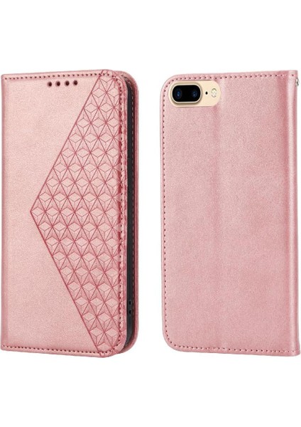 SZY Mall IPhone 6 Için Flip Case Artı Eşkenar Dörtgen Şekli Günlük Kullanım Standı El Kayışı Cüzdan (Yurt Dışından)