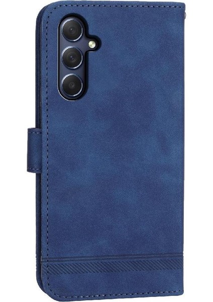 Samsung Galaxy M54 Kart Yuvaları Manyetik Kapatma Bileklik Için Flip Case (Yurt Dışından)