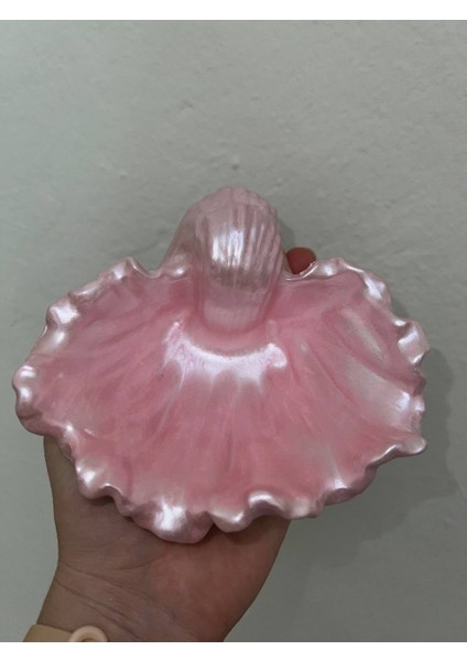 Parlak Pembe İstiridye Takı Tabağı