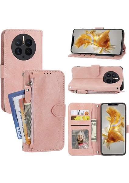 Huawei Mate 50 Pro Için Flip Case Kayış Kart Tutucu Manyetik Kapatma Pu (Yurt Dışından)