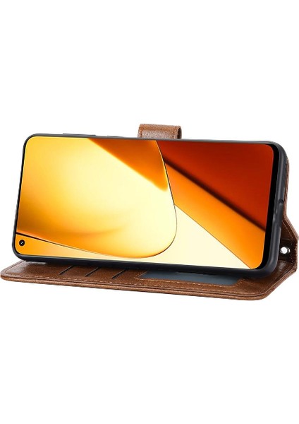 Huawei Mate 60 Pro Için Flip Case Kayış Pu Deri Kickstand Manyetik Kart (Yurt Dışından)