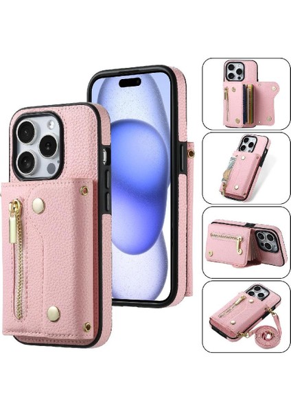 IPhone 11 Için Kılıf Pro Kart Yuvaları Mini Sırt Çantası Uzun Kayış Hafif (Yurt Dışından)