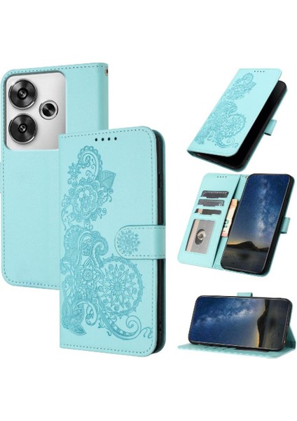 Xiaomi Poco F6 Flip Folio Kitap Pu Deri Manyetik Kapatma Için Flip Case (Yurt Dışından)