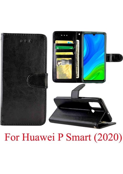 Huawei P Akıllı 2020 Darbeye Dayanıklı Manyetik Kapatma Kickstand Için Flip Case (Yurt Dışından) modelleri