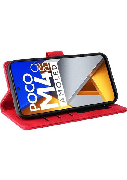 Xiaomi Poco M4 Pro Için Flip Case Cüzdan Kapak Çevirin Deri Kılıf Basit (Yurt Dışından)