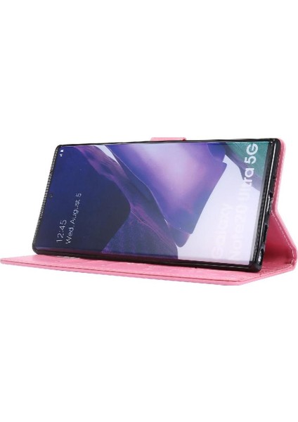 SZY Mall Samsung Galaxy Not 20 Için Filp Durumda Ultra Kart Tutucu Bilek Kayışı Pu (Yurt Dışından)