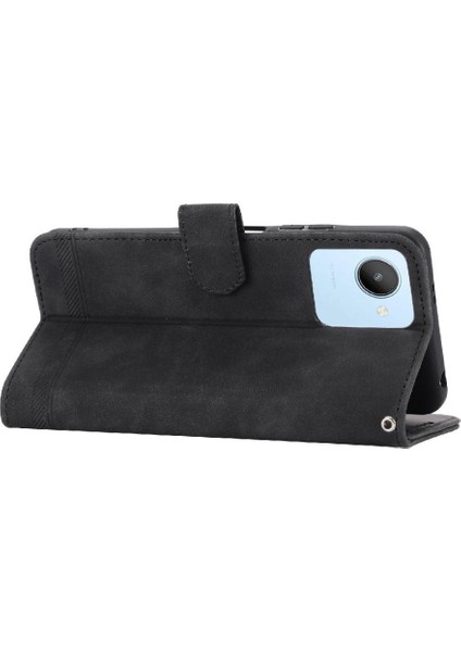 Realme C30 Nakit Cep Manyetik Kapatma Premium Bileklik Için Flip Case (Yurt Dışından)