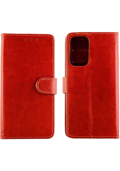 Xiaomi Poco M4 Pro Kickstand Darbeye Pu Deri Kart Için Flip Case (Yurt Dışından)