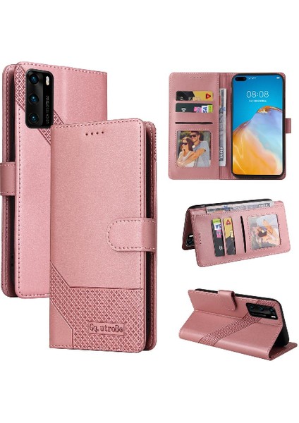 SZY Mall Huawei P40 Pro Darbeye 4 Köşe Koruma Kickstand Için Flip Case (Yurt Dışından)