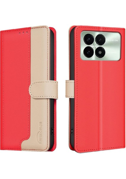 Xiaomi Poco F6 Pro Flip Folio Kickstand Rfıd Engelleme Kartı Için Flip Case (Yurt Dışından)