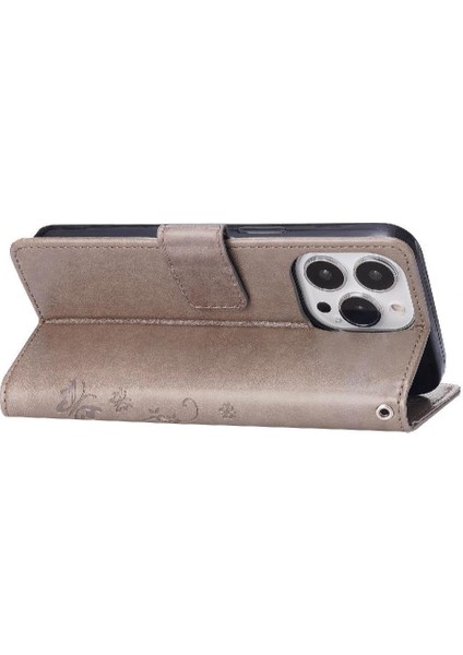 IPhone 15 Için Filp Durumda Pro Max Kart Tutucu Pu Deri Manyetik Kapatma (Yurt Dışından)