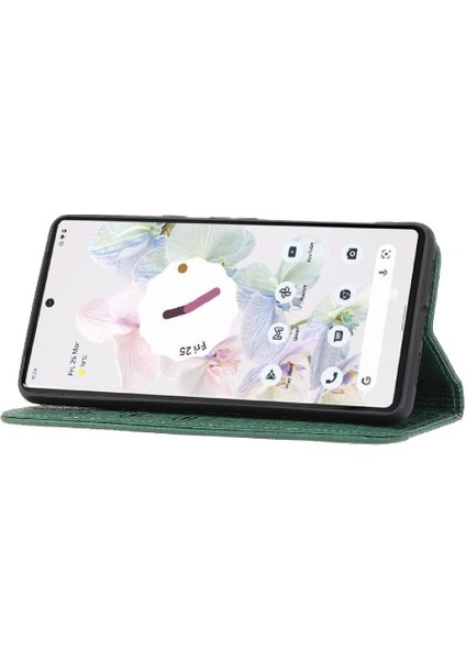 Google Piksel 8A Için Kılıf Pu Deri Kapak Flip Folio Kitap Kredi Kartı El (Yurt Dışından)