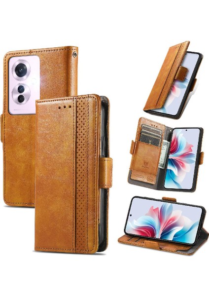 Oppo Oppo 11F 5g Çok Renkli Ekleme Cüzdan Çoklu Kart Yuvası Için Flip Case (Yurt Dışından)