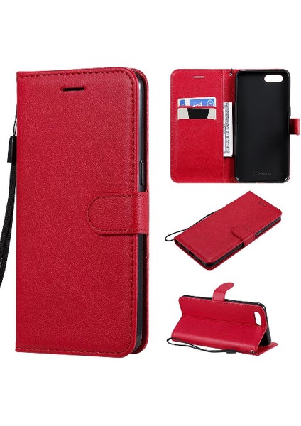 Kart Yuvası Iş ile Oppo A5/A3S Yüksek Kaliteli Deri Için Flip Case (Yurt Dışından)