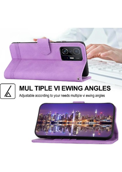 Xiaomi 11T/11T Pro Bileklik Premium Manyetik Kapatma Nakit Için Flip Case (Yurt Dışından)
