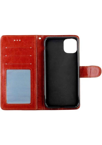 IPhone 11 Için Flip Case Pro Manyetik Kapatma Kickstand Pu Deri Kart (Yurt Dışından)