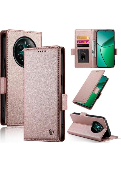 Realme 12 Artı Cüzdan Kartvizit Yuvaları Flip Case Günlük Kullanım Için Flip Case (Yurt Dışından)